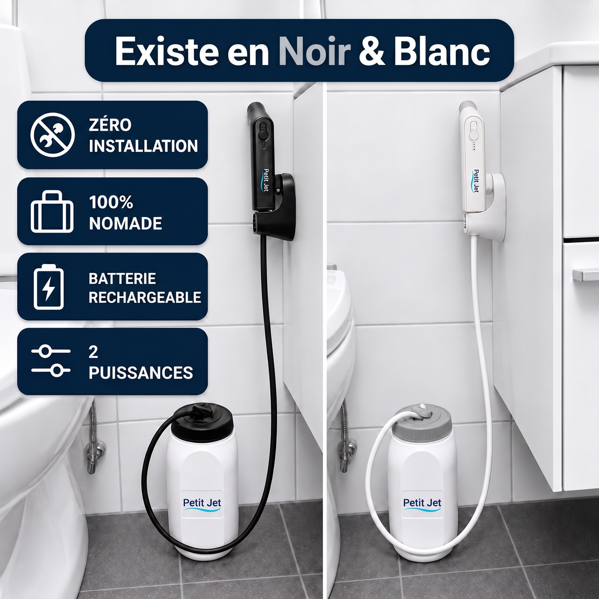Enfin une douchette WC sans aucune installation