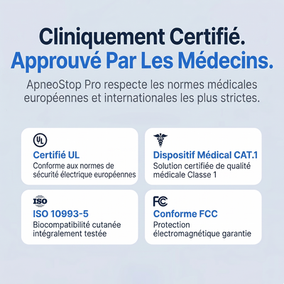 ApneoStop Pro | Élimine les ronflements et l'apnée du sommeil